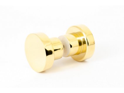 dot 40 glass door knob polished brass 70528