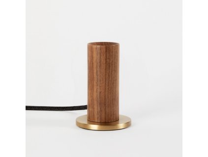 KNUCKLE TABLE LAMP WALNUT
