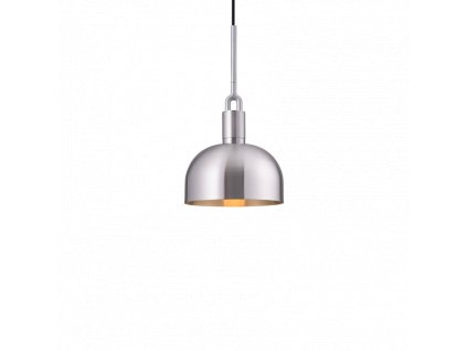 Forked Lighting Pendant Medium Steel Shade Web