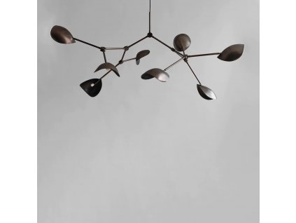 8823 2 stingray chandelier grande bronze