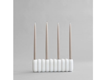 TUBE CANDLE HOLDER (Barva Bílá, Velikost S)