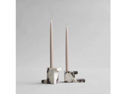 BRICK CANDLE HOLDER - CALACATTA (Velikost Low)