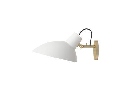 VV Cinquanta Wall Brass Frame White Shade 300dpi