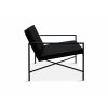 Lounge Chair (Barva - varianty Černý rám, Materiályy Černá kůže)
