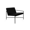 Lounge Chair (Barva - varianty Černý rám, Materiályy Černá kůže)