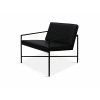Lounge Chair (Barva - varianty Černý rám, Materiályy Černá kůže)
