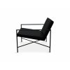 Lounge Chair (Barva - varianty Černý rám, Materiályy Černá kůže)