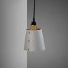 2. Hooked Wall Small Graphite Brass Detail