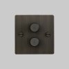 2. 2G Dimmer Front Smoked Bronze