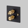 1.2G Dimmer Black Brass