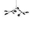 214021 Drop Chandelier, Mini Burned Black