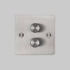 2. 2G Dimmer Front Steel