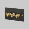 1. 3G Dimmer Smoked Bronze Brass