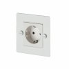 1G Euro Plug Socket White