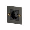 1G Euro Plug Socket Smoked Bronze Brass