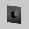 1G Euro Plug Socket Black Steel copy
