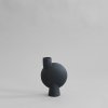 213023 Sphere Vase Bubl Medio Black