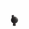 111193 Sphere Vase Bubl, Medio Coffee White Packshot