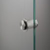 Door knob Fixed Linear Glass Single sided Back Steel A2