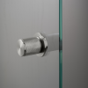 Door knob Fixed Linear Glass Single sided Steel A2
