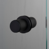 Door knob Fixed Linear Double sided Black