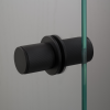 Door knob Fixed Linear Double sided Black shift