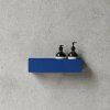 bath shelf blue