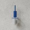 toilet brush blue metal
