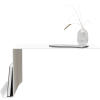 bedside table left white
