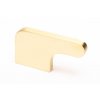 soft cut knob brushed brass 3 49315