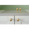 drop 40 knob hook brushed brass 1