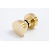 dot glas door knob 30 polished brass