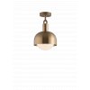 Forked lighting Ceiling Brass Medium Shade1 Opal Globe
