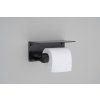 BP Cast Toilet Roll Holder Shelf Black A1 TR