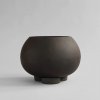 8808 3 urchin plant pot big coffee