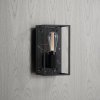 1. Caged Wall Medium Black Marble