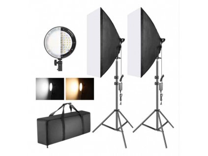 2 x LED Softbox so statívom 1 800x800