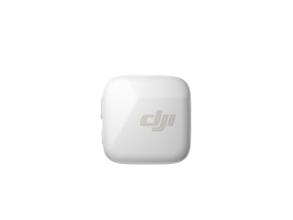 DJI Mic Mini 发射器（云感白）—正视图 DJI Mic Mini Transmitter（Arctic White）—Front View