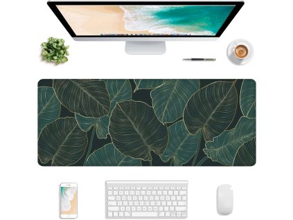 eng pl Desk pad for mouse keyboard Anti slip gaming protective mat XL 80x40 cm Alogy Leaves Big Leaves 72587 15