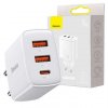 slo ps Kompaktna rychlonabijacka Baseus 2xUSB USB C PD QC 3 0 3A 30W biela 48161 1