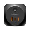 eng pl Power charger Blitzwolf with 3 AC outlets BW PC1 2x USB 1x USB C black 25150 1