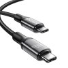 Rýchlonabíjací kábel Rocoren USB-C na USB-C Retro Series 2 m 240W (sivý)