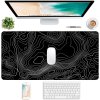 eng pl Desk pad for mouse keyboard Anti slip gaming protective mat XL 80x40 cm Black Alogy Line Texture 72589 8
