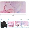 eng pl Desk pad for mouse keyboard Anti slip gaming protective mat xxl 88x40 Alogy Marble Pink 71557 7