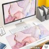 eng pl Desk pad for mouse keyboard Anti slip gaming protective mat xxl 88x40 Alogy Marble Pink 71557 11