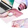 eng pl Desk pad for mouse keyboard Anti slip gaming protective mat xxl 88x40 Alogy Marble Pink 71557 2
