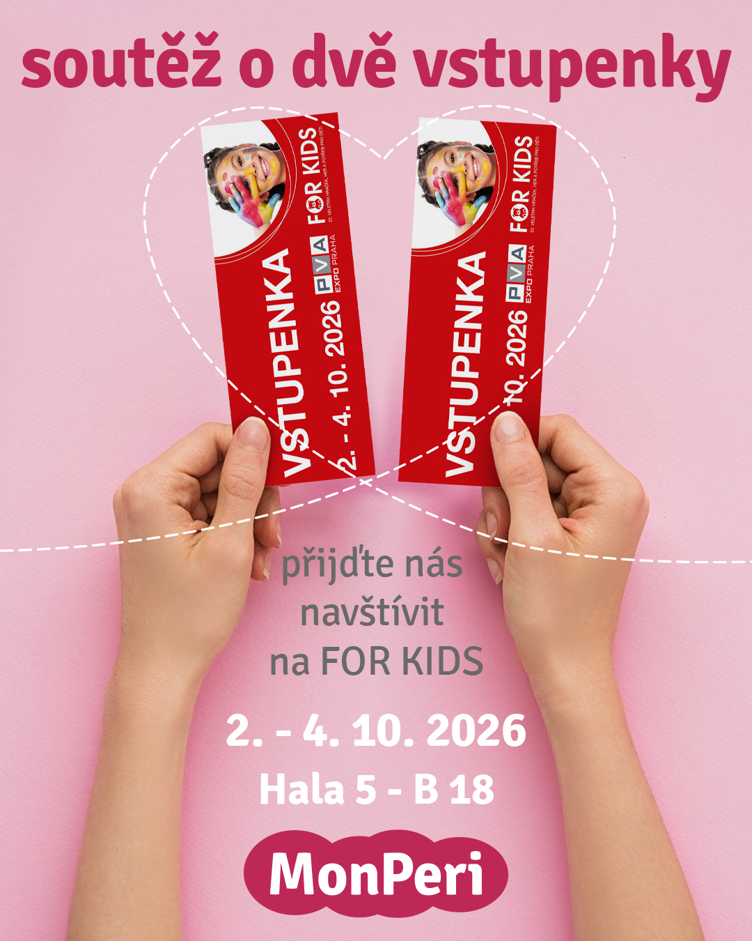 SOUTĚŽ O 2 VSTUPENKY NA VELETRH FOR KIDS 2026