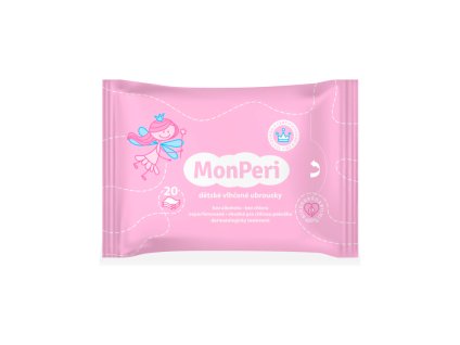 MonPeri EKO dětské vlhčené ubrousky 20ks