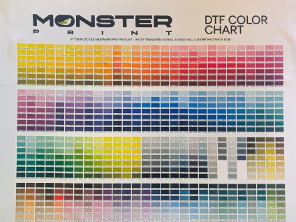 monster print barevnice dtf
