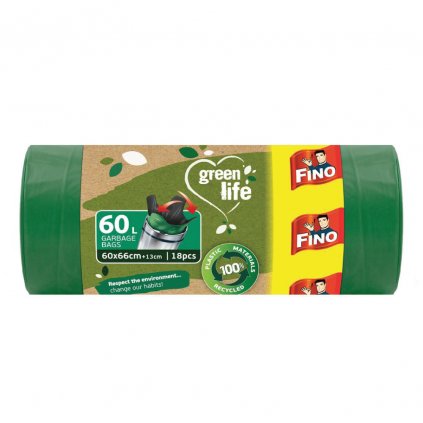 vrecia na odpad 60l fino green life 18 ks